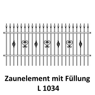 Zaunelemente L 1034 für private Zaunsysteme