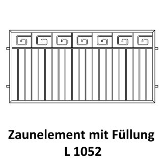 Zaunelemente L 1052 für private Zaunsysteme