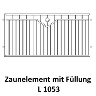 Zaunelemente L 1053 für private Zaunsysteme