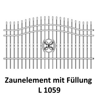 Zaunelemente L 1059 für private Zaunsysteme