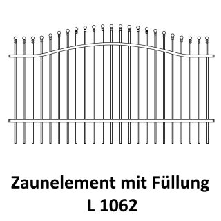 Zaunelemente L 1062 für private Zaunsysteme