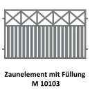 Zaunelemente M 10103 für private Zaunsysteme