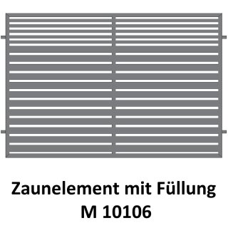 Zaunelemente M 10106 für private Zaunsysteme