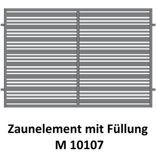 Zaunelemente M 10107 für private Zaunsysteme