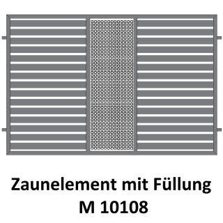 Zaunelemente M 10108 für private Zaunsysteme