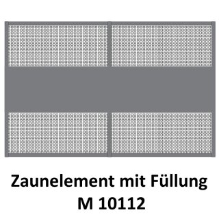 Zaunelemente M 10112 für private Zaunsysteme