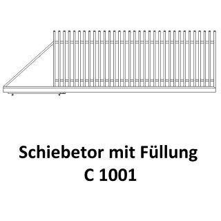 Schiebetor C 1001 für private Zaunsysteme