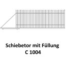 Schiebetor C 1004 für private Zaunsysteme