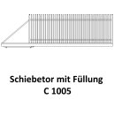 Schiebetor C 1005 für private Zaunsysteme