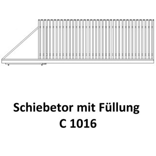 Schiebetor C 1016 für private Zaunsysteme