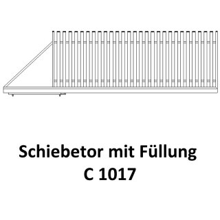 Schiebetor C 1017 für private Zaunsysteme