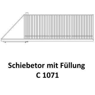 Schiebetor C 1071 für private Zaunsysteme