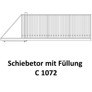 Schiebetor C 1072 für private Zaunsysteme