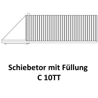 Schiebetor C 10TT für private Zaunsysteme