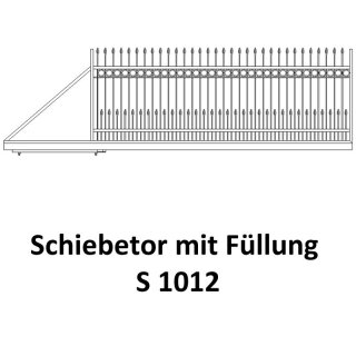 Schiebetor S 1012 für private Zaunsysteme