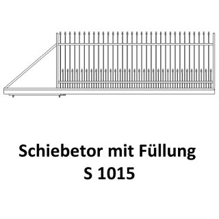 Schiebetor S 1015 für private Zaunsysteme