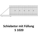 Schiebetor S 1022 für private Zaunsysteme