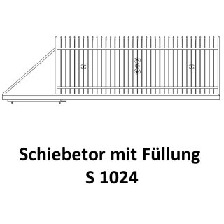 Schiebetor S 1024 für private Zaunsysteme