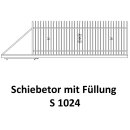 Schiebetor S 1024 für private Zaunsysteme