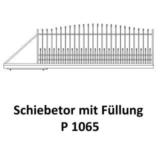 Schiebetor P 1065 für private Zaunsysteme