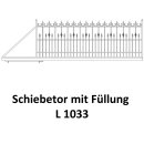 Schiebetor L 1033 für private Zaunsysteme