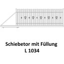 Schiebetor L 1034 für private Zaunsysteme