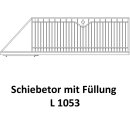 Schiebetor L 1053 für private Zaunsysteme