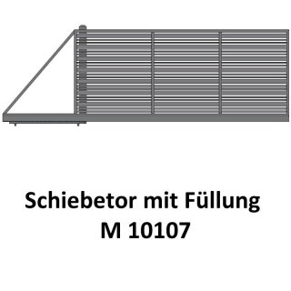 Schiebetor M 10107 für private Zaunsysteme