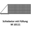 Schiebetor M 10111 f&uuml;r private Zaunsysteme