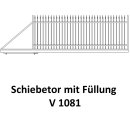 Schiebetor V1081 für private Zaunsysteme