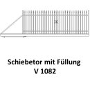 Schiebetor V1082 für private Zaunsysteme