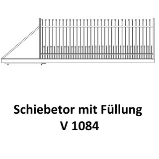 Schiebetor V1084 für private Zaunsysteme