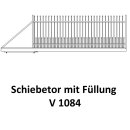 Schiebetor V1084 für private Zaunsysteme