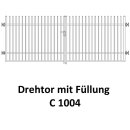 Drehtor C 1004, 2-flügelig für private Zaunsysteme