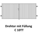 Drehtor C 10TT, 2-flügelig für private Zaunsysteme