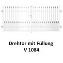 Drehtor V 1084, 2-flügelig für private Zaunsysteme