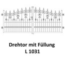 Drehtor L 1031, 2-flügelig für private Zaunsysteme