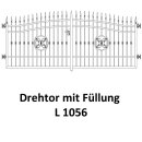 Drehtor L 1056, 2-flügelig für private Zaunsysteme