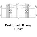 Drehtor L 1057, 2-flügelig für private Zaunsysteme