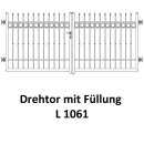 Drehtor L 1061, 2-flügelig für private Zaunsysteme