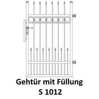 Gehtür S 1012, für private Zaunsysteme