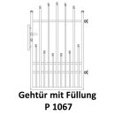 Gehtüre P 1067, für private Zaunsysteme