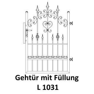 Gehtüre L 1031, für private Zaunsysteme