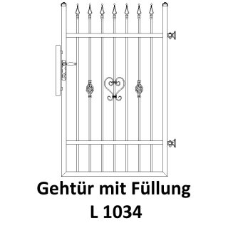 Gehtüre L 1034, für private Zaunsysteme