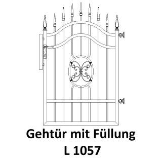 Gehtüre L 1057, für private Zaunsysteme