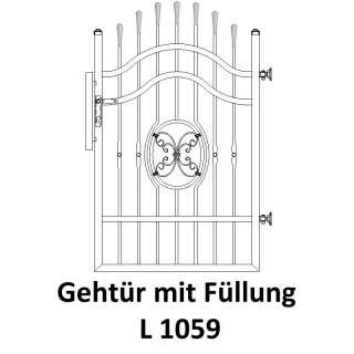 Gehtüre L 1059, für private Zaunsysteme