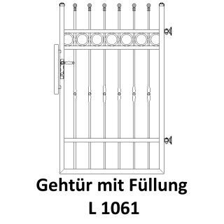 Gehtüre L 1061, für private Zaunsysteme