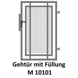 Gehtüre M 10101,  für private Zaunsysteme