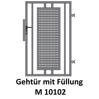 Gehtüre M 10102,  für private Zaunsysteme