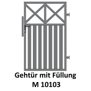 Gehtüre M 10103,  für private Zaunsysteme